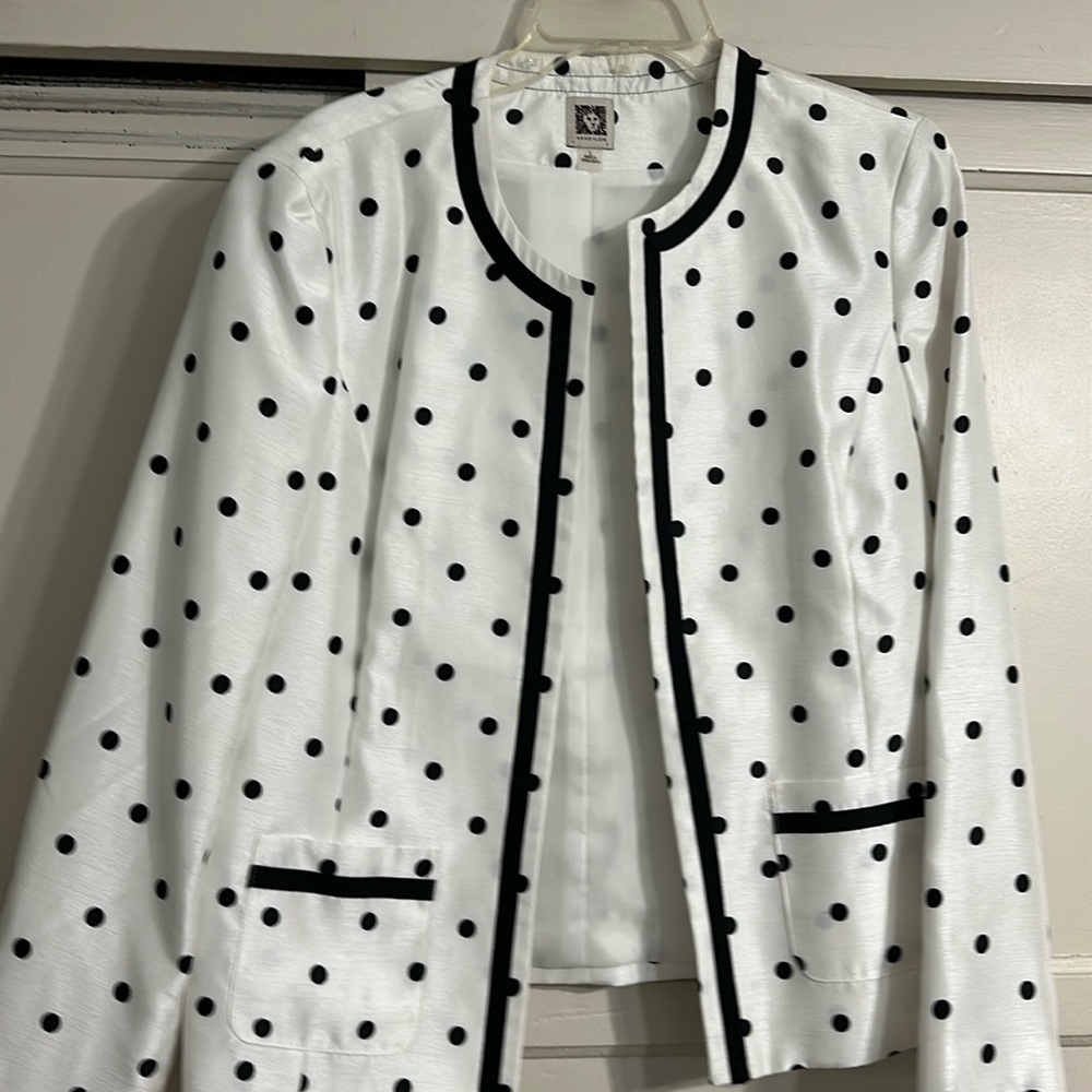 Anne Klein Polka Dot Blazer